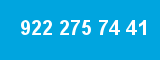 922 275 74 41 922 275 74 41